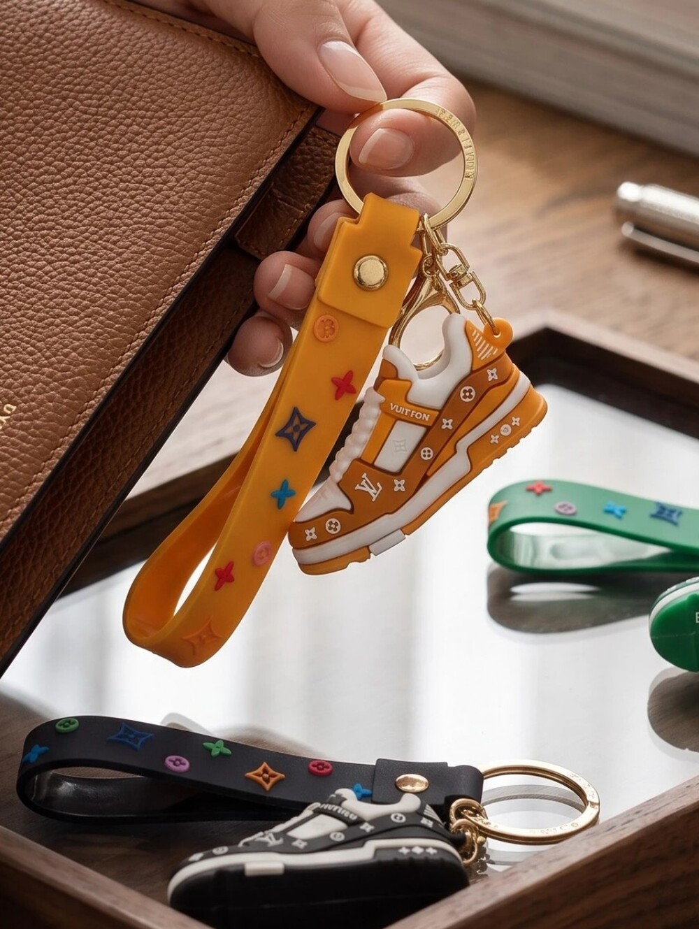 Sneaker LV Silicone Bag Charm - Multiple Colors - Picture 9 of 9